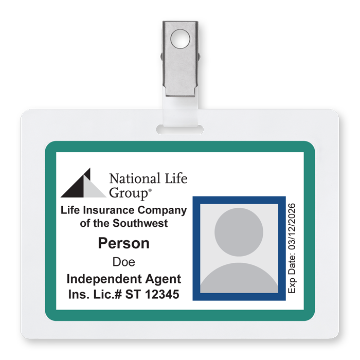 mock up of certified training badge